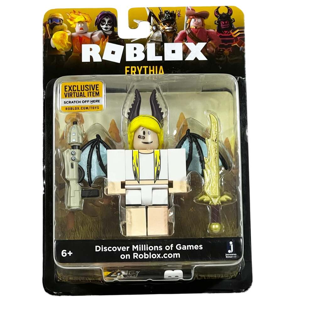Roblox Celebrity Series 4 Erythia Figure Toy Item Code 2.75 In White Yellow